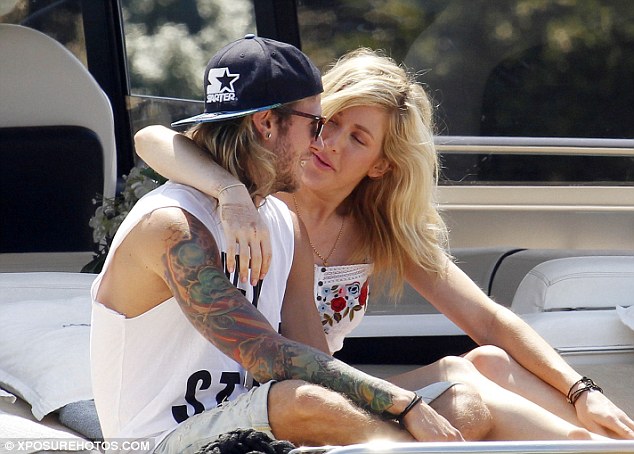You Me Everything: The singer and her McFly boyfriend were spotted canoodling upon one of the many boats anchored on the Mediterranean sea as they put on an affectionate display on Wednesday
