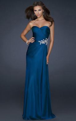 Australia Floor Length Dark Royal Blue Evening Formal Dress LFNAF0013